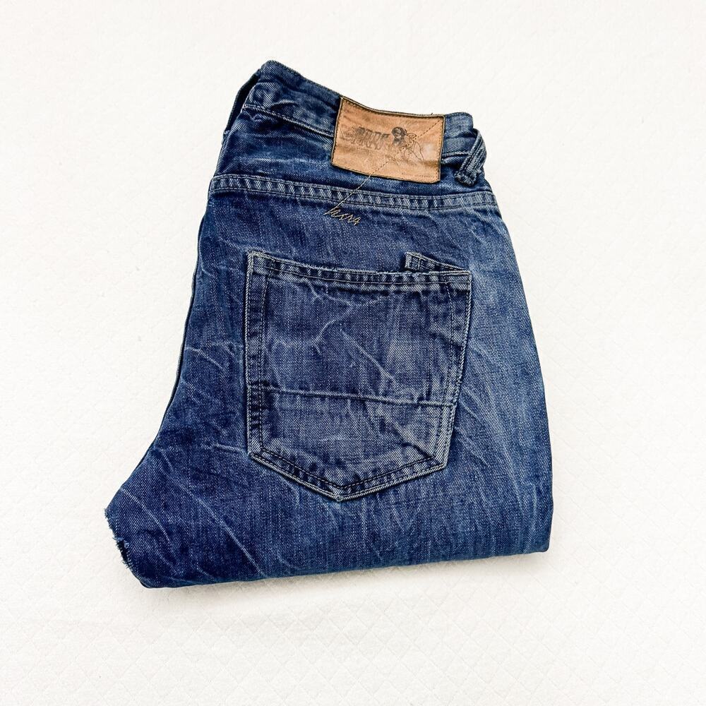 PRPS Men's Distressed Denim Jeans Japanese Salvage E65P76BX Size 31